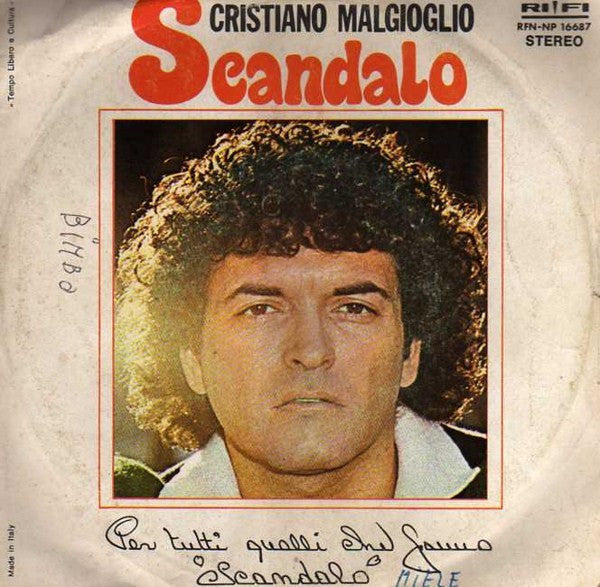 Cristiano Malgioglio - Scandalo (7")