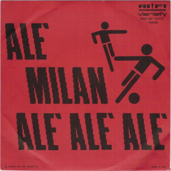 Unknown Artist - Alè Milan Alè Alè Alè (7")
