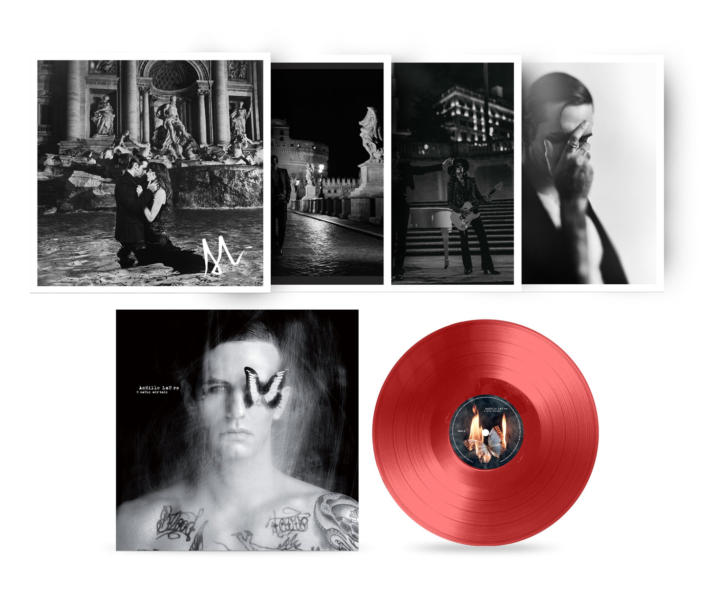 Achille Lauro - Comuni Mortali (Rosso, Autografato, 180gr)