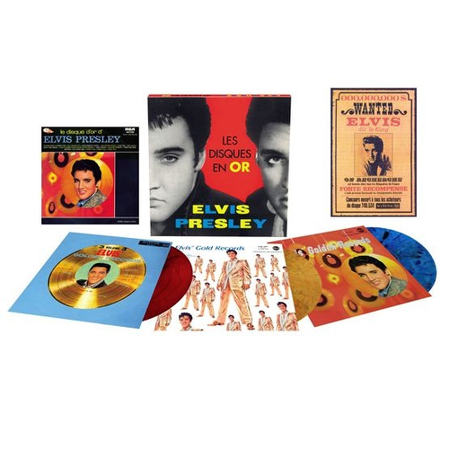 Elvis Presley - Les Disques En Or D'Elvis (RSD 2022, 3LP, Coloured Marbled, Deluxe, 180gr, BOX)