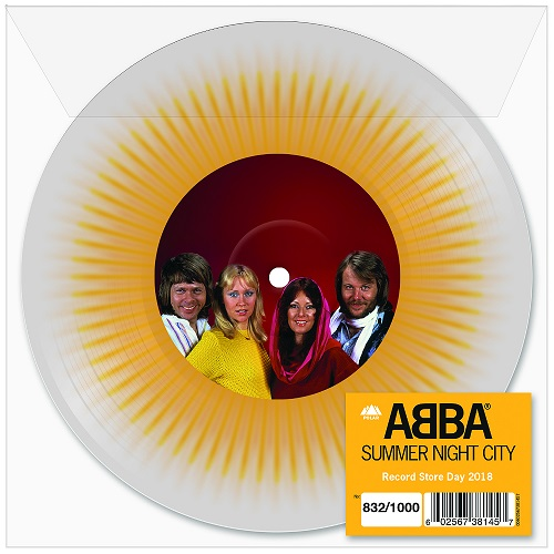 Abba - Summer Night City (Clear Yellow Splatter, RSD 2018, LTD, Numerato, 7")