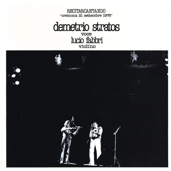 Stratos Demetrio - Recitarcantando: Live.. (Giallo, RSD 2021, 180gr)