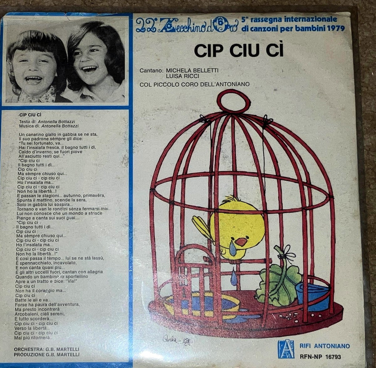 Various - Zecchino D'Oro 79 / Cip Ciu Cì (7", Single)
