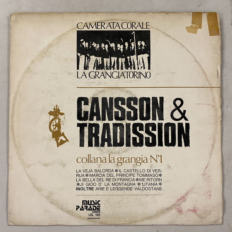 Camerata Corale La Grangia, Torino - Cansson & Tradission (LP)
