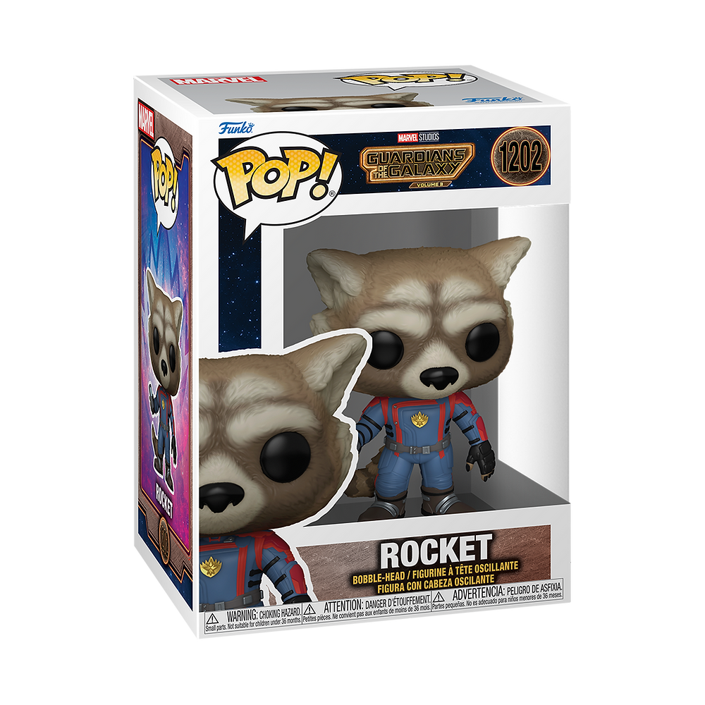 Marvel: Funko Pop! Guardians Of The Galaxy Vol. 3 - Rocket (Vinyl Figure 1202)