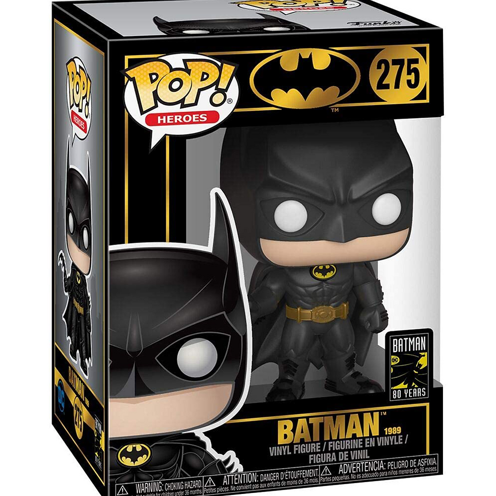 Dc Comics: Funko Pop! Heroes - Batman 80Th - Batman (1989) (Vinyl Figure 275)