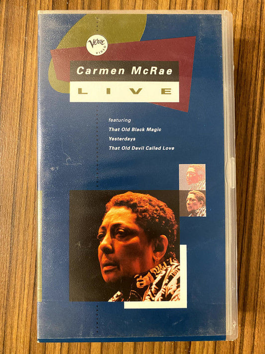 Carmen McRae - Live (VHS, PAL)