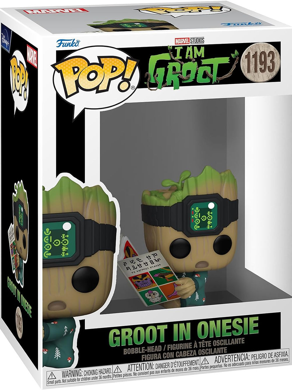 Marvel: Funko Pop! - Guardians Of The Galaxy - Groot Pjs W/Book (Vinyl 1193)