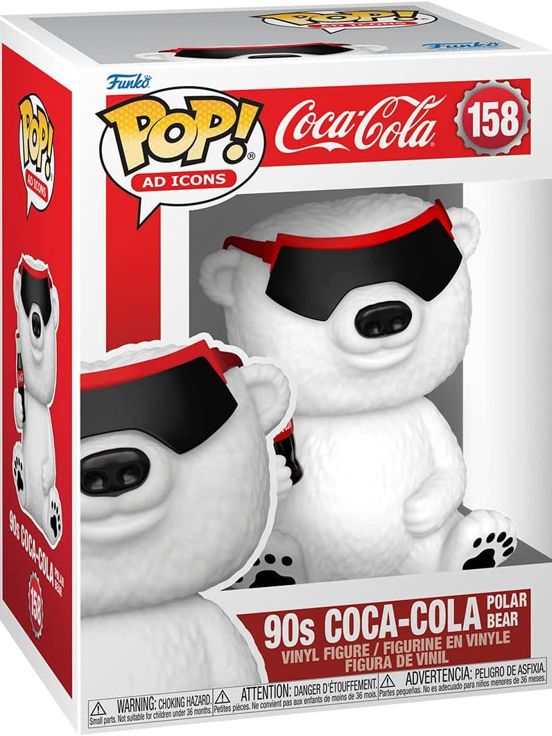 Ad Icons: Funko Pop! - Coca-Cola - 90s Polar Bear (Vinyl Figure 158)