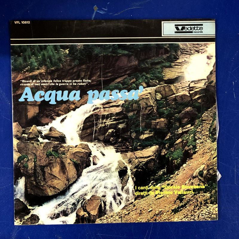 Corale Bovesana" Diretta Da Pierino Vallauri - Acqua Passa (LP)