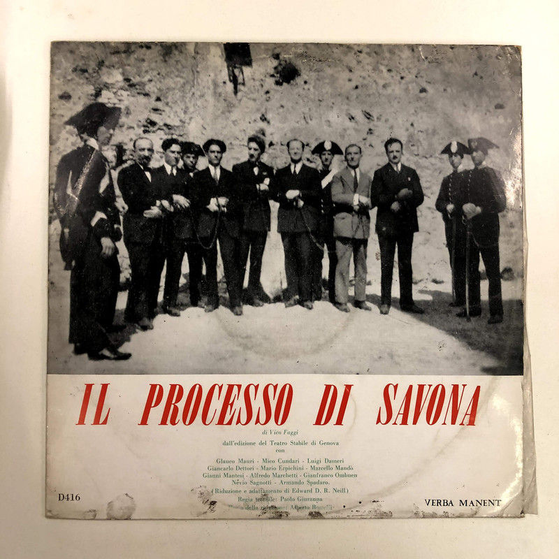 Vico Faggi - Il Processo Di Savona (LP)