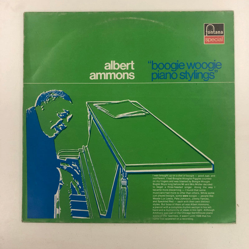 Albert Ammons - Boogie Woogie Piano Stylings (LP, Mono, RE)