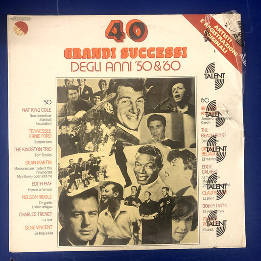 Various - 40 Grandi Successi Degli Anni '50 & '60 (2xLP, Comp, RE)