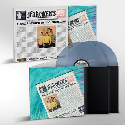 Pinguini Tattici Nucleari - Fake News – Scioglimento (Azzurro Trasparente, 2LP, 180gr)
