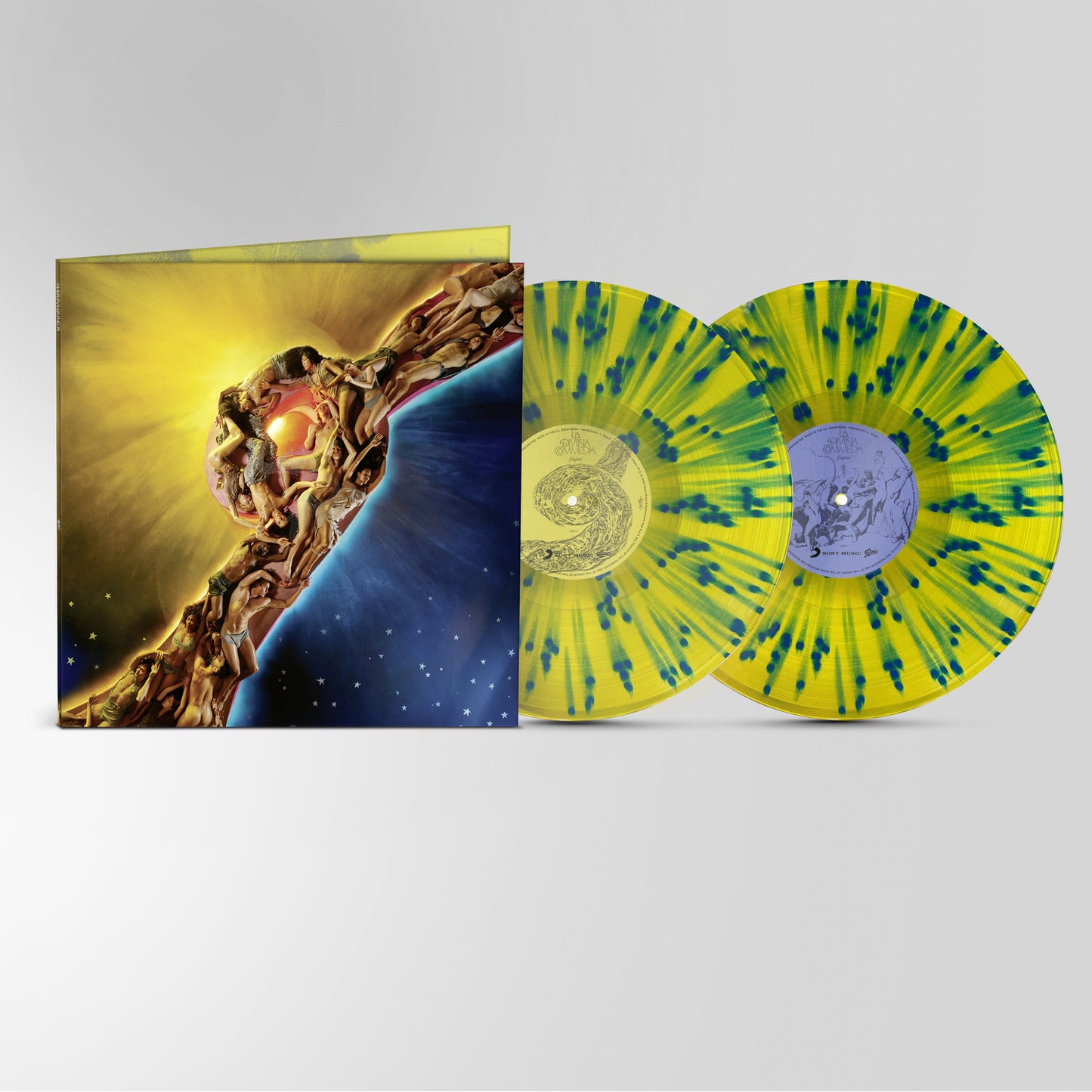 Tedua - La Divina Commedia (Artwork Inferno, Splatter Giallo Blu, 2LP, 180gr)