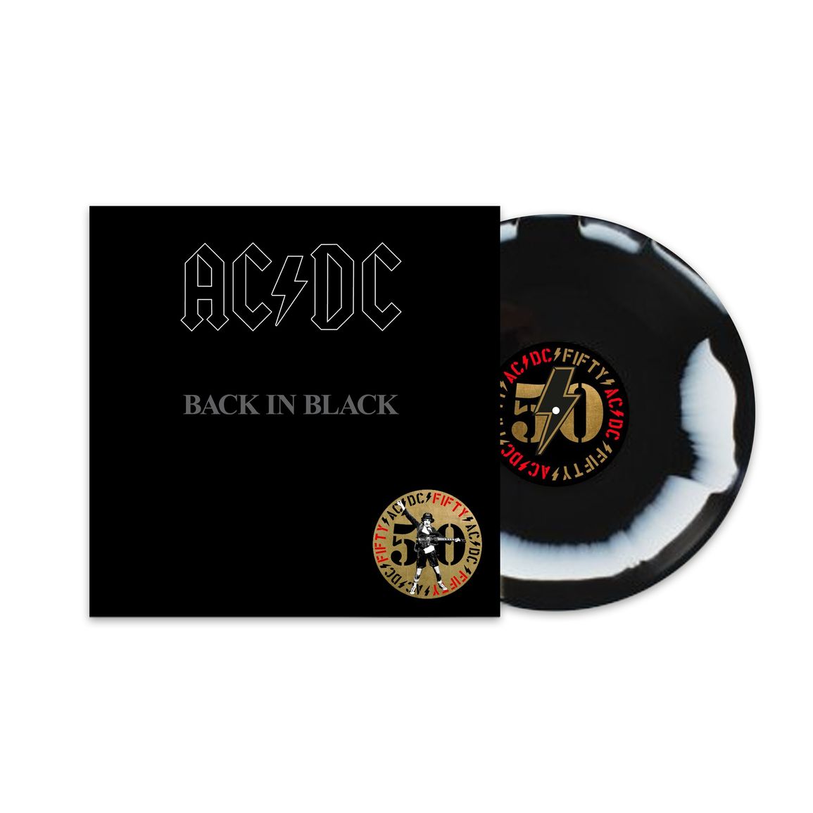 AC/DC - Back In Black (Black White Swirl, 50Th Ann, LTD, 180gr)