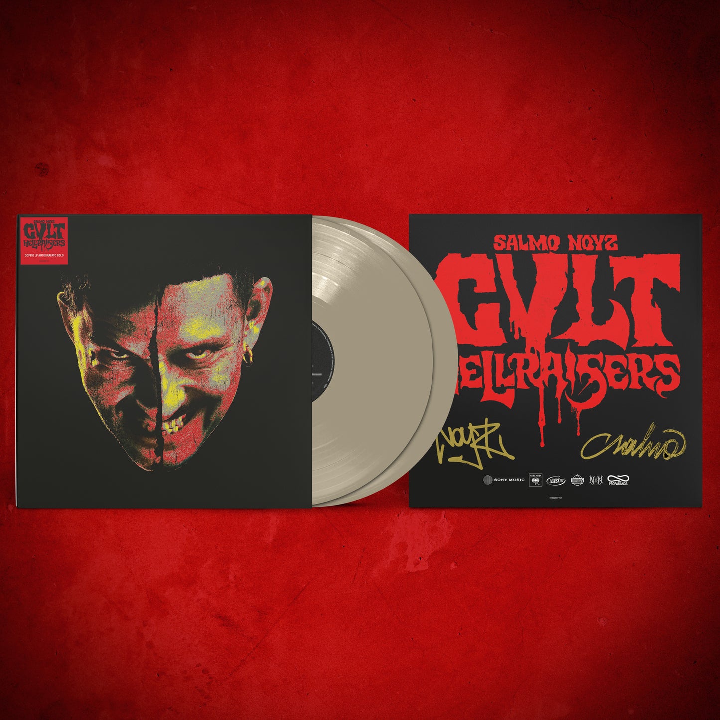 Salmo/Noyz Narcos - CVLT / Hellraiser (Oro, Autografato, 180gr)