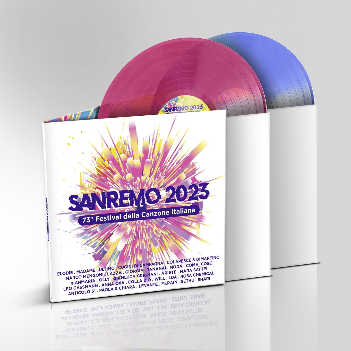 Various - Sanremo 2023 (LTD, Rosso Blu Trasparente, Numerato, 2LP, 180gr)