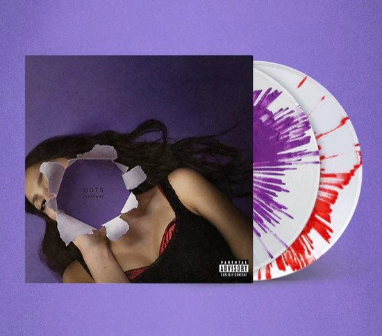 Olivia Rodrigo - Guts (Spilled, Deluxe, 2LP, Clear Red & Purple Splatter, 180gr)