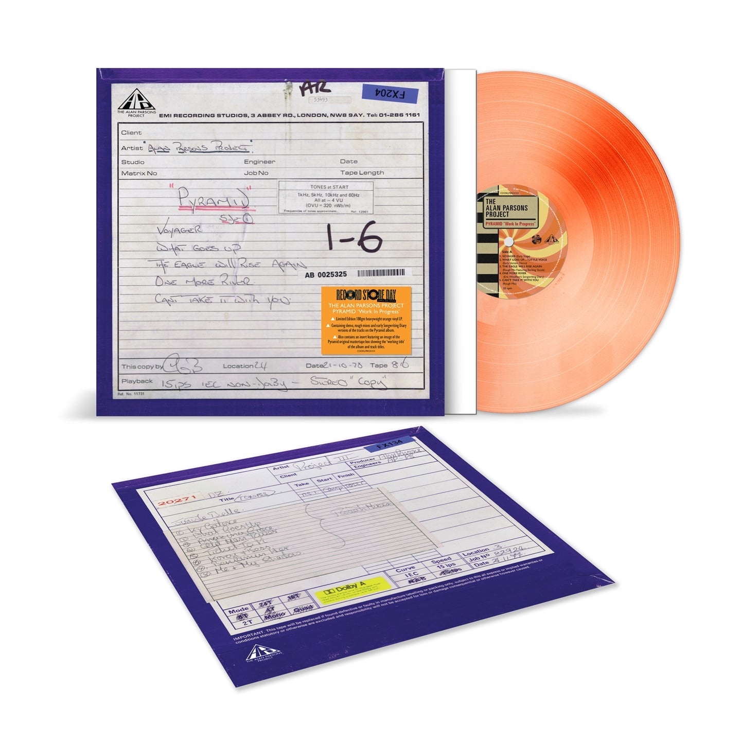 Alan Parsons Project - Pyramid Work In Progress (Orange, RSD 2024, LTD, 180gr)