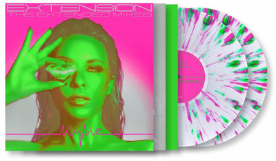 Kylie Minogue - Extension, The Extended Mixes (2LP, LTD, Clear Neon Pink and Green Splatter, 180gr)