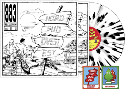 883 - Nord Sud Ovest Est (Splatter Bianco Nero, 2LP, 180gr)