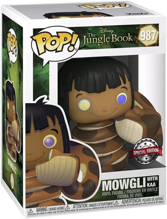 Disney: Funko Pop! - The Jungle Book - Mowgli With Kaa (Vinyl Figure 987)