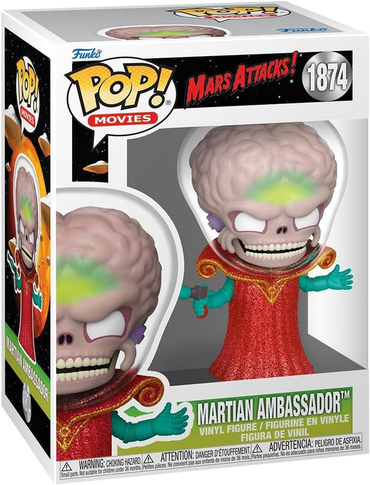 Mars Attacks: Funko Pop! Movies - Alien Leader, Martian Ambassador (Vinyl Figure 1874)