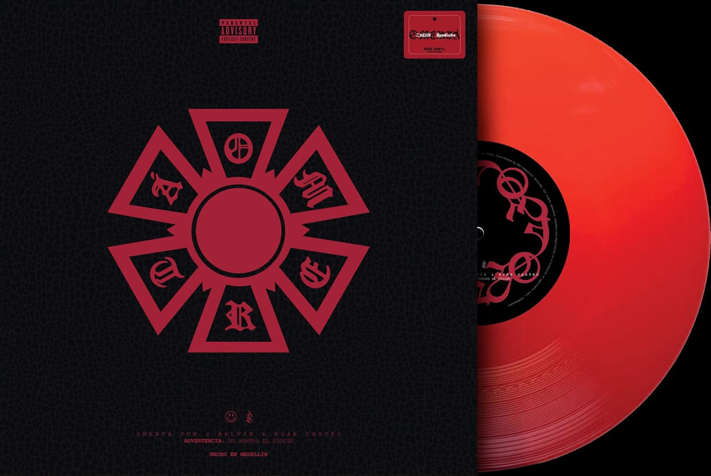 J Balvin/Ryan Castro - Omertà (2LP, Red, 180gr)