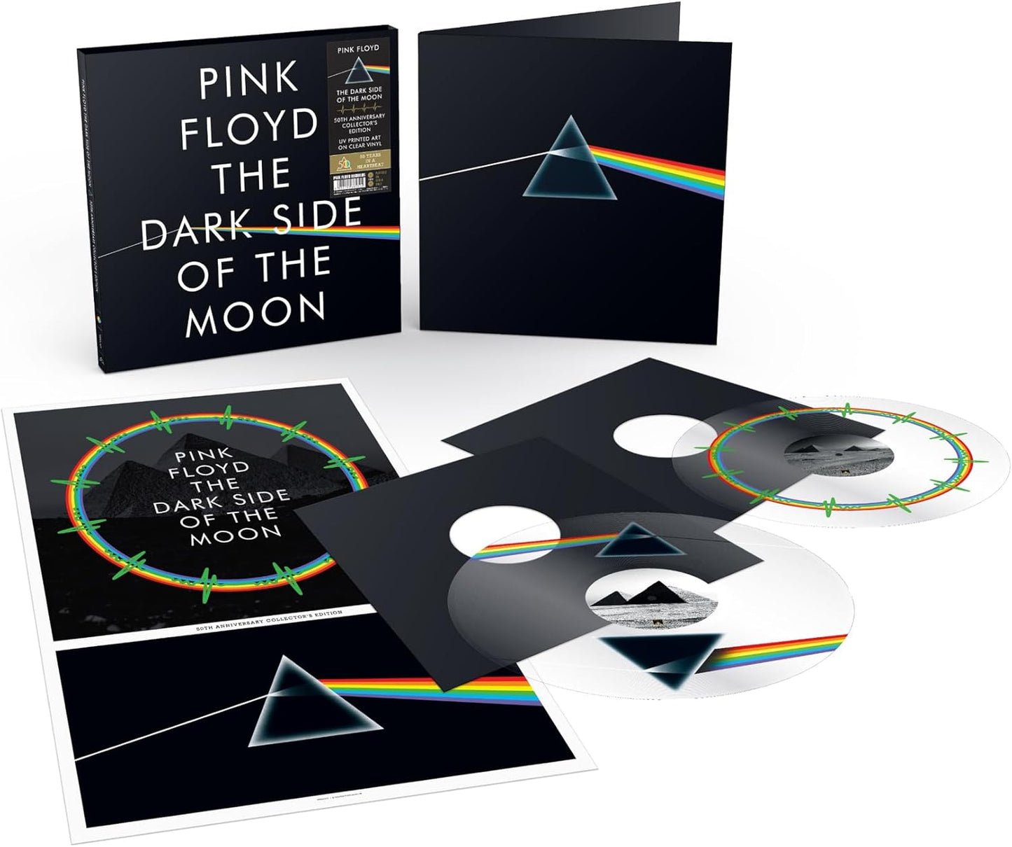 Pink Floyd - The Dark Side Of The Moon (2LP, Clear, 50Th Ann, 180gr)