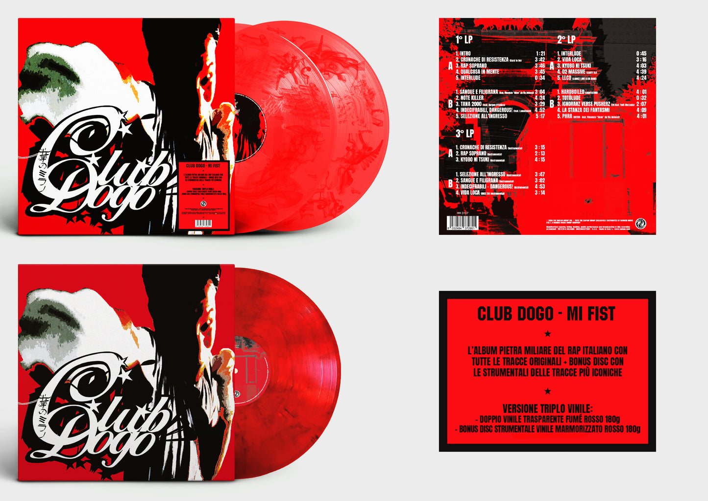Club Dogo - Mi Fist (Fumè Rosso, Rosso Marmorizzato, 180gr)
