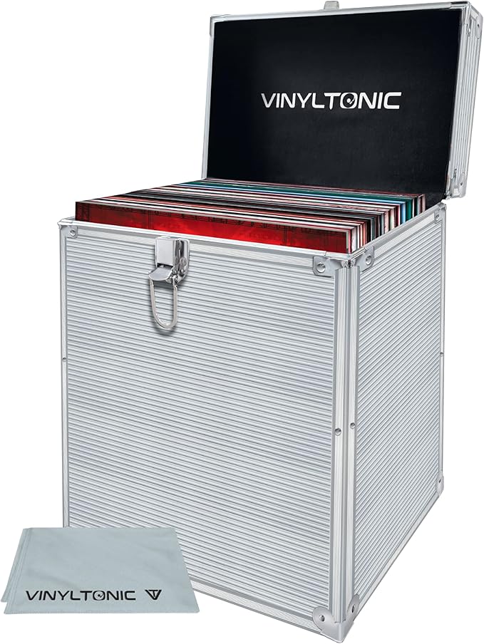 Vinyl Tonic - Custodia per Vinili 12" Con Panno in Microfibra