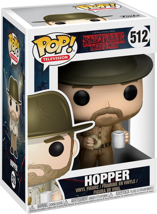 Stranger Things: Funko Pop! Television - Hopper (W/Donut) (Vinyl Figure 512)
