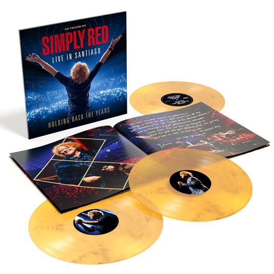 Simply Red - Holding Back The Years: Live In Santiago (3LP, Clear Yellow and Black Marbled, LTD, 180gr)