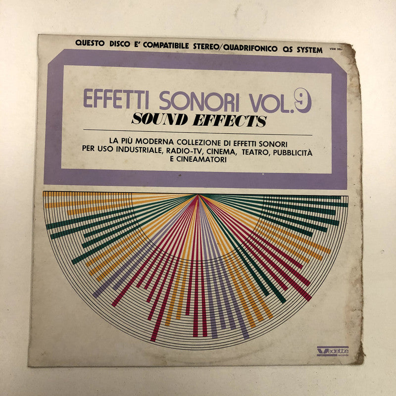 No Artist - Sound Effects 9 - Effetti Sonori Vol. 9 (LP, Quad)