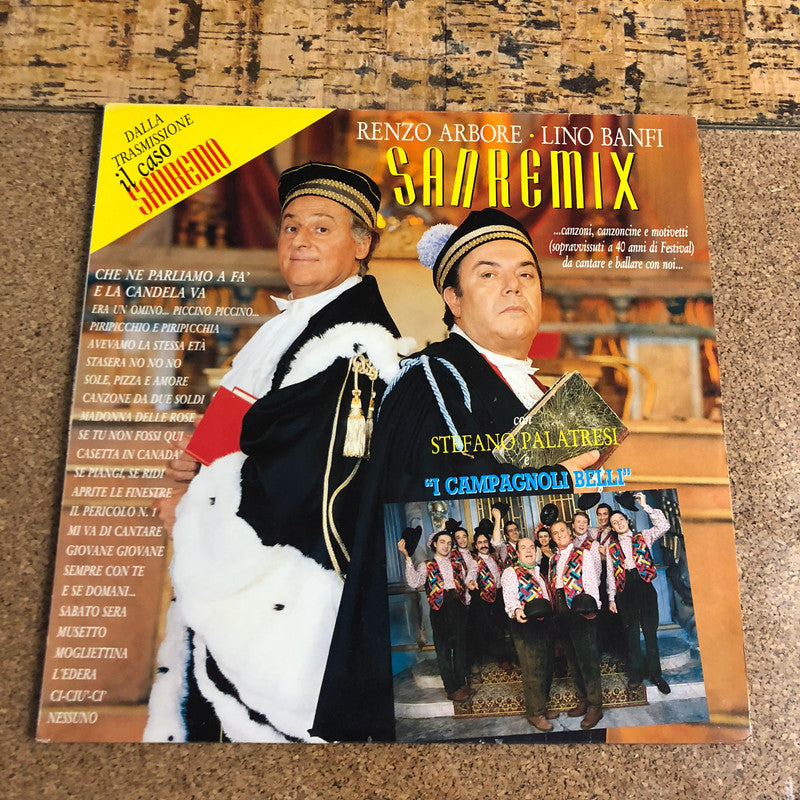 Renzo Arbore • Lino Banfi Con Stefano Palatresi E I Campagnoli Belli - Sanremix (LP)