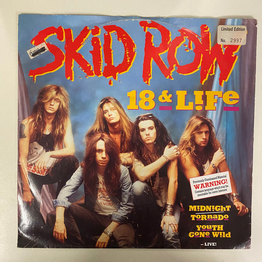 Skid Row - 18 & Life (12", Single, Ltd, Num)