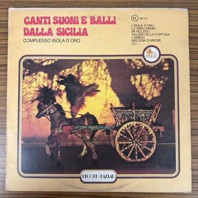 Complesso Isola D'Oro Canta Franco Zappalà - Canti Suoni E Balli Dalla Sicilia (LP)