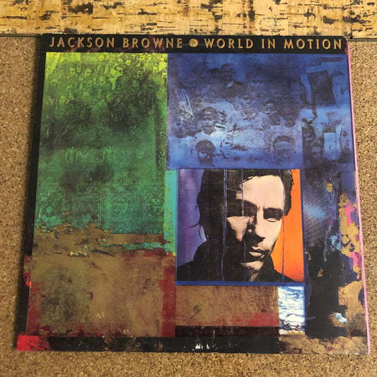 Jackson Browne - World In Motion (LP, Album)