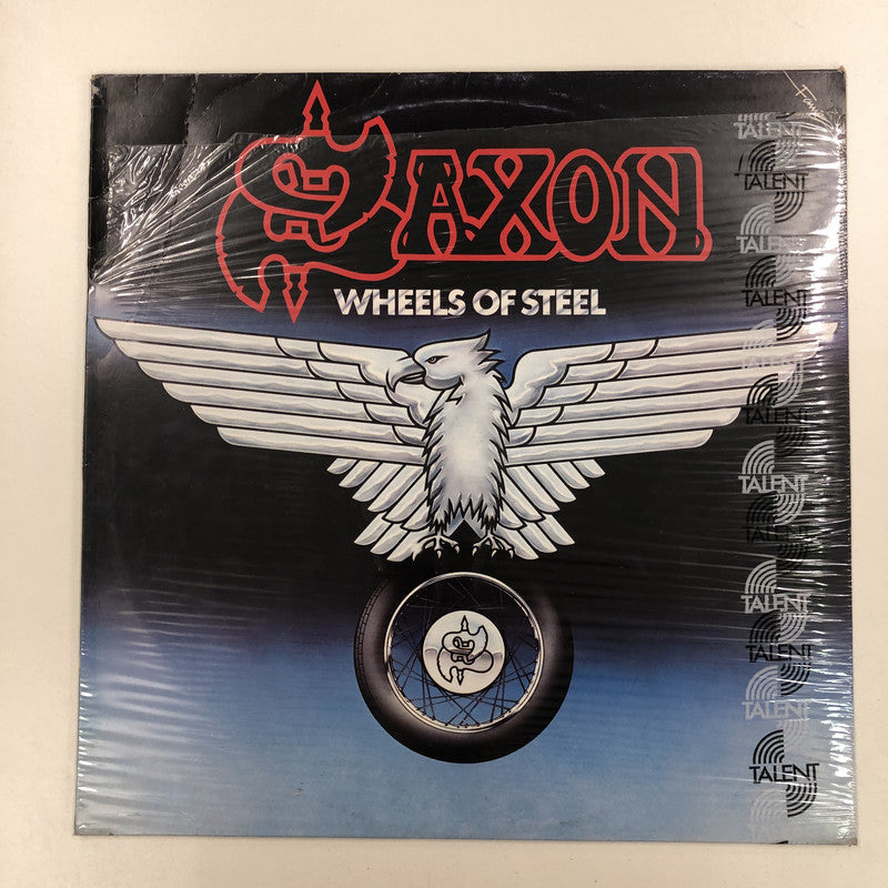 Saxon - Wheels Of Steel (LP, Album, RE)