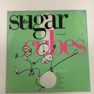 The Sugarcubes - Life's Too Good (LP, Album, Gre)
