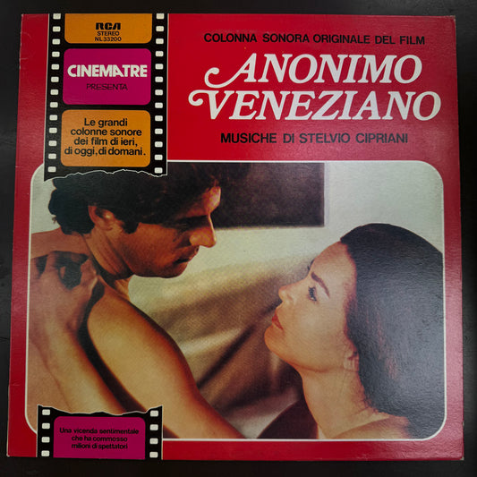 Stelvio Cipriani - Anonimo Veneziano (Colonna Sonora Originale Del Film) (LP, Album, RE)