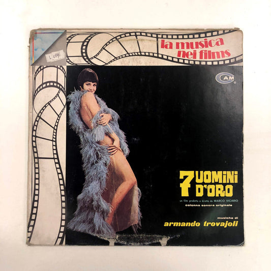 Armando Trovajoli - 7 Uomini D'Oro (LP, Album, RE)