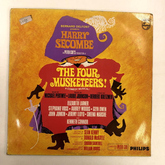 Bernard Delfont Presents Harry Secombe With Elizabeth Larner, Stephanie Voss, Aubrey Woods, Glyn Owen, John Junkin, Jeremy Lloyd, Sheena Marshe And Kenneth Connor - The Four Musketeers! (LP)