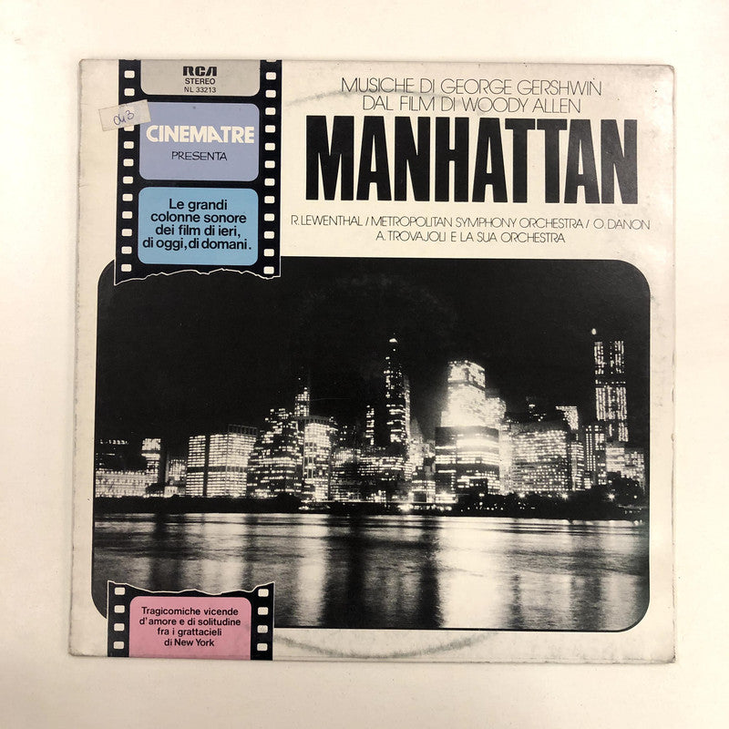 Raymond Lewenthal, Metropolitan Symphony Orchestra Diretta Da Oscar Danon, Armando Trovajoli E La Sua Orchestra - Manhattan - Musiche Di George Gershwin Dal Film Di Woody Allen (LP, Album)