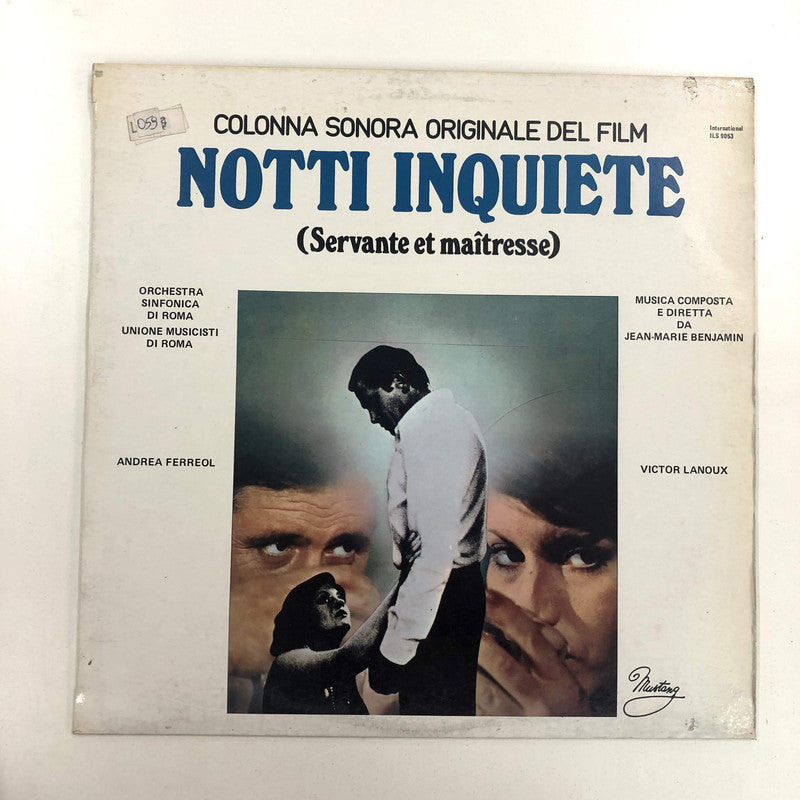Jean-Marie Benjamin - Notti Inquiete (Servante Et Maîtresse) (LP)