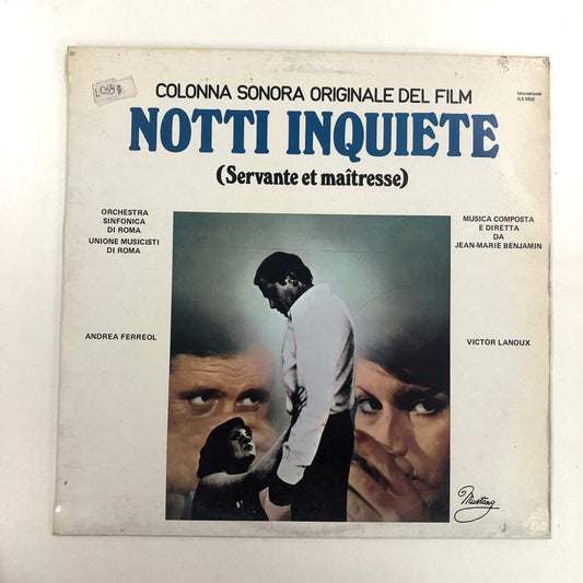 Jean-Marie Benjamin - Notti Inquiete (Servante Et Maîtresse) (LP)