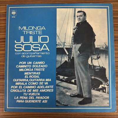 Julio Sosa - Milonga Triste (LP, Album, Mono, RE)