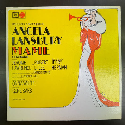 Jerry Herman / Featuring Angela Lansbury Presented By Fryer, Carr And Harris - Mame (A New Musical) (LP, Album, Mono, Pit)