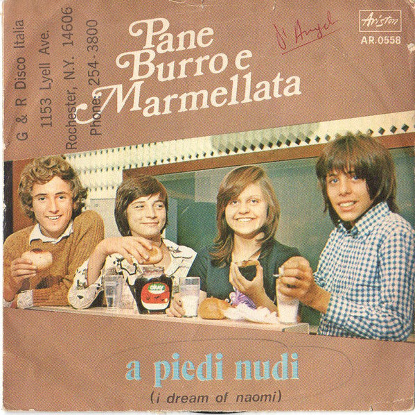 Pane Burro E Marmellata - A Piedi Nudi (7")